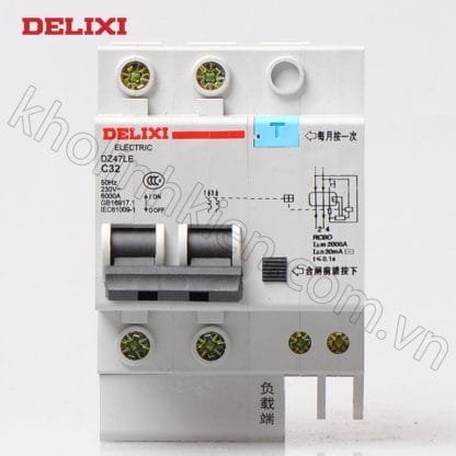 Aptomat chống giật Delixi DZ47LE-2P-32A