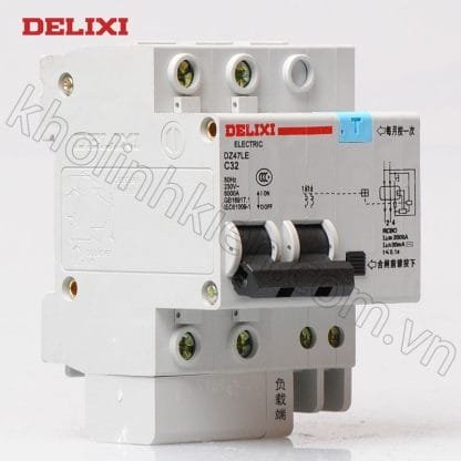 Aptomat chống giật Delixi DZ47LE-2P-32A