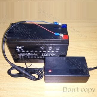 Ắc quy 12V 7Ah + sạc